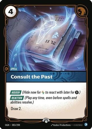 Consult the Past (083/298) - Riftbound Organized Play Promotional Cards Foil - Riftbound Organized Play Promotional Cards - Card Brawlers | Quebec | Canada |