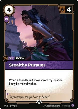 Stealthy Pursuer (177/298) - Riftbound Organized Play Promotional Cards Foil - Riftbound Organized Play Promotional Cards - Card Brawlers | Quebec | Canada |