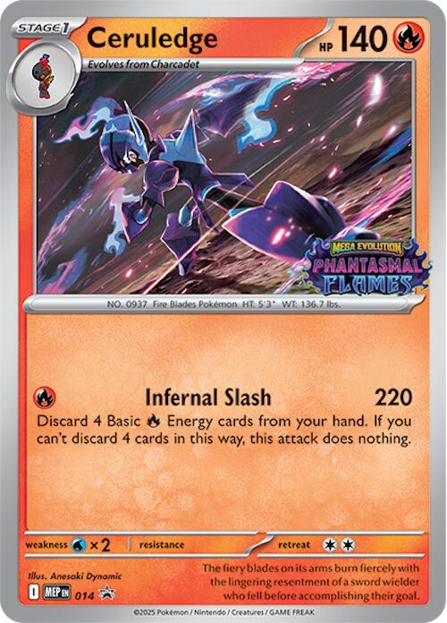 Ceruledge (014) (Prerelease) [Mega Evolution Promo] - Pokémon - Card Brawlers | Quebec | Canada |