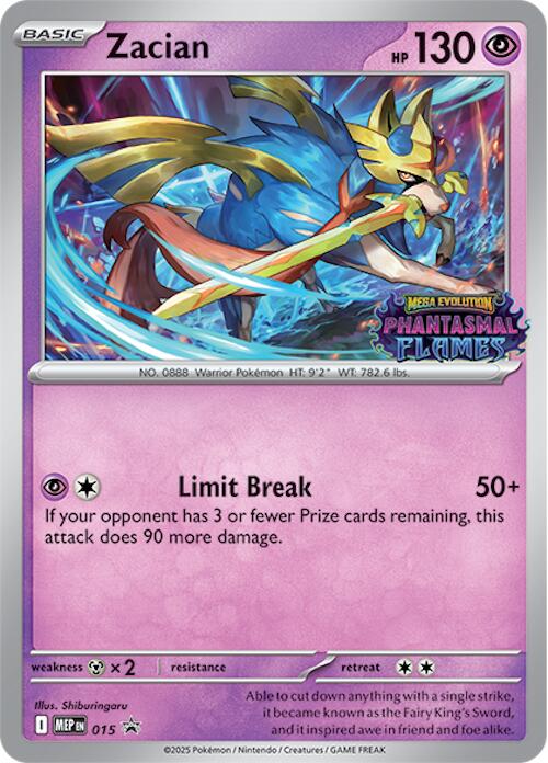Zacian (015) (Prerelease) [Mega Evolution Promo] - Pokémon - Card Brawlers | Quebec | Canada |