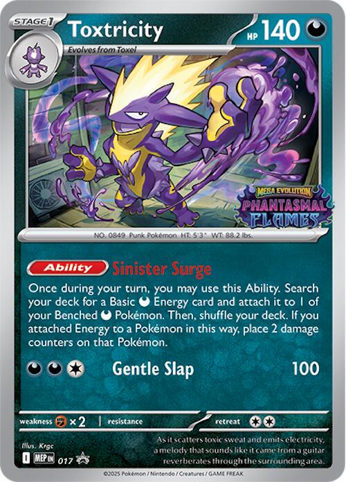 Toxtricity (017) (Prerelease) [Mega Evolution Promo] - Pokémon - Card Brawlers | Quebec | Canada |