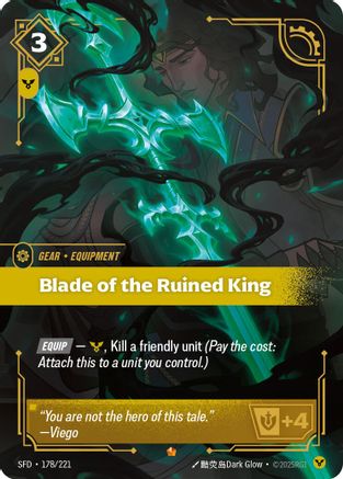Blade of the Ruined King (178/221) - Spiritforged Foil - Spiritforged - Card Brawlers | Quebec | Canada |