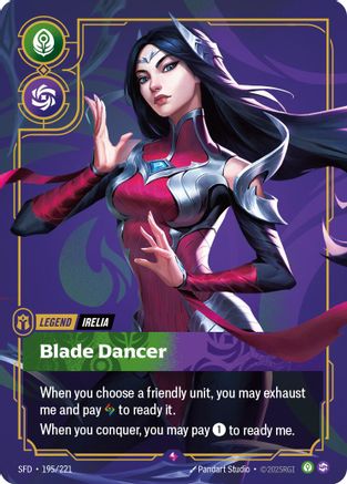 Irelia - Blade Dancer (195/221) - Spiritforged Foil - Spiritforged - Card Brawlers | Quebec | Canada |
