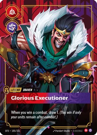 Draven - Glorious Executioner (185/221) - Spiritforged Foil - Spiritforged - Card Brawlers | Quebec | Canada |