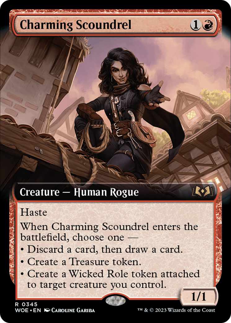 Charming Scoundrel (Extended Art) [Wilds of Eldraine] - Magic: The Gathering - Card Brawlers | Quebec | Canada |