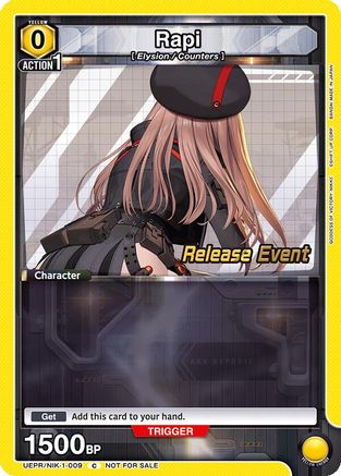 Rapi (009) (UEPR/NIK-1-009) - UE14BT GODDESS OF VICTORY NIKKE Release Event Cards - UE14BT: GODDESS OF VICTORY: NIKKE Release Event Cards - Card Brawlers | Quebec | Canada |