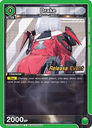 Drake (086) (UEPR/NIK-1-086) - UE14BT GODDESS OF VICTORY NIKKE Release Event Cards - UE14BT: GODDESS OF VICTORY: NIKKE Release Event Cards - Card Brawlers | Quebec | Canada |