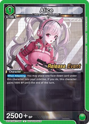 Alice (069) (UEPR/NIK-1-069) - UE14BT GODDESS OF VICTORY NIKKE Release Event Cards - UE14BT: GODDESS OF VICTORY: NIKKE Release Event Cards - Card Brawlers | Quebec | Canada |