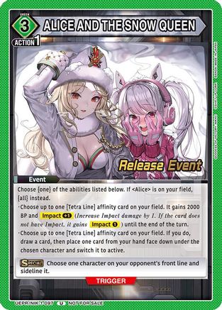 ALICE AND THE SNOW QUEEN (UEPR/NIK-1-097) - UE14BT GODDESS OF VICTORY NIKKE Release Event Cards - UE14BT: GODDESS OF VICTORY: NIKKE Release Event Cards - Card Brawlers | Quebec | Canada |
