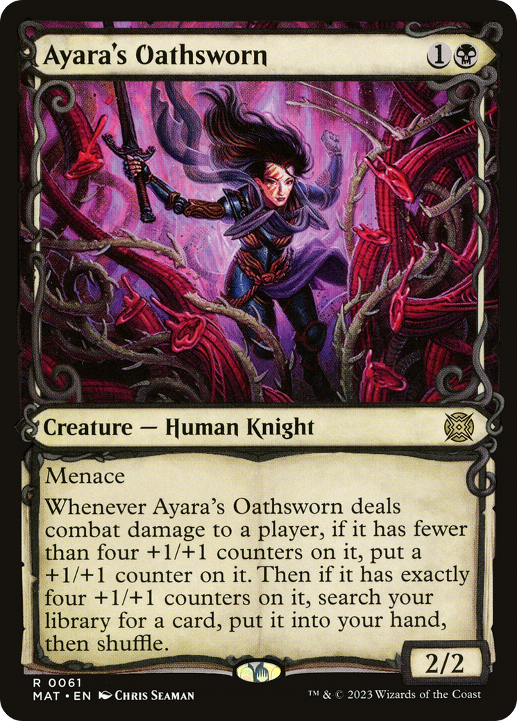 Ayara's Oathsworn (Showcase) [March of the Machine: The Aftermath] - Magic: The Gathering - Card Brawlers | Quebec | Canada |