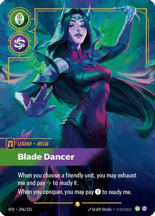 Irelia - Blade Dancer (Overnumbered) (246/221) - Spiritforged Foil - Spiritforged - Card Brawlers | Quebec | Canada |