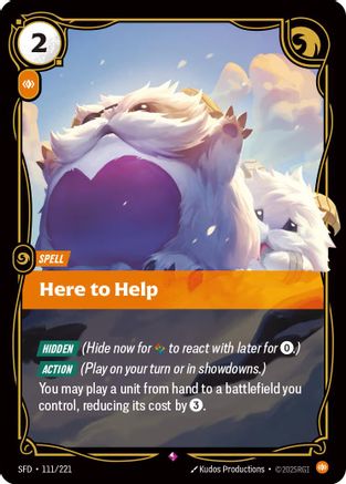 Here to Help (111/221) - Spiritforged Foil - Spiritforged - Card Brawlers | Quebec | Canada |