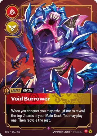 Rek'sai - Void Burrower (187/221) - Spiritforged Foil - Spiritforged - Card Brawlers | Quebec | Canada |