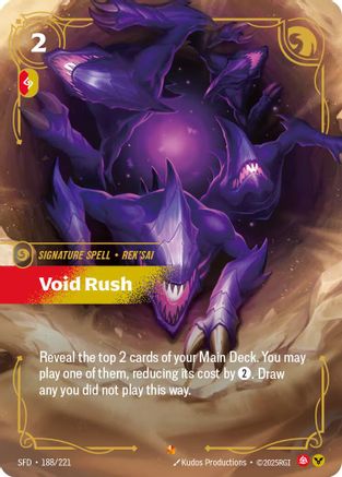 Void Rush (188/221) - Spiritforged Foil - Spiritforged - Card Brawlers | Quebec | Canada |