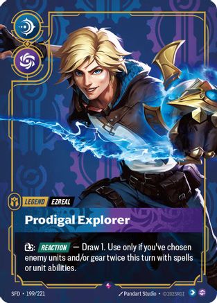 Ezreal - Prodigal Explorer (199/221) - Spiritforged Foil - Spiritforged - Card Brawlers | Quebec | Canada |