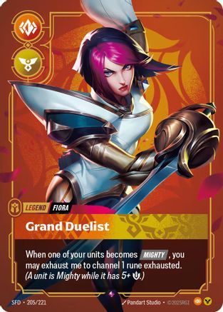 Fiora - Grand Duelist (205/221) - Spiritforged Foil - Spiritforged - Card Brawlers | Quebec | Canada |
