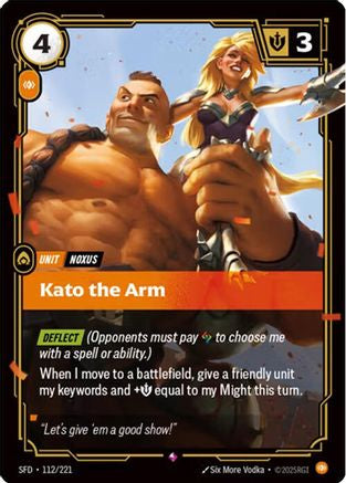 Kato the Arm (112/221) - Spiritforged Foil - Spiritforged - Card Brawlers | Quebec | Canada |