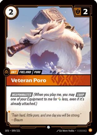 Veteran Poro (099/221) - Spiritforged - Spiritforged - Card Brawlers | Quebec | Canada |