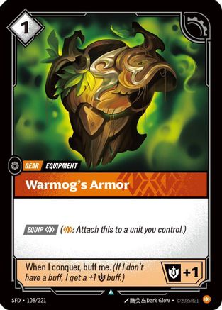 Warmog's Armor (108/221) - Spiritforged - Spiritforged - Card Brawlers | Quebec | Canada |