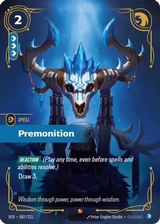 Premonition (087/221) - Spiritforged Foil - Spiritforged - Card Brawlers | Quebec | Canada |