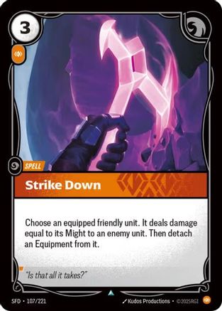 Strike Down (107/221) - Spiritforged - Spiritforged - Card Brawlers | Quebec | Canada |