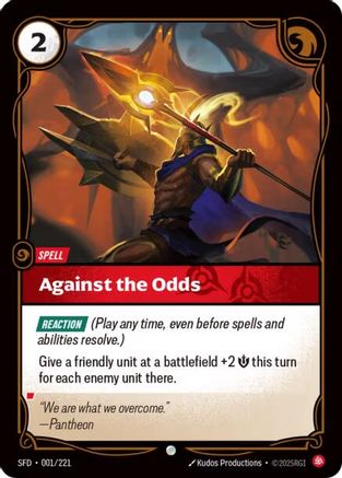 Against the Odds (001/221) - Spiritforged - Spiritforged - Card Brawlers | Quebec | Canada |