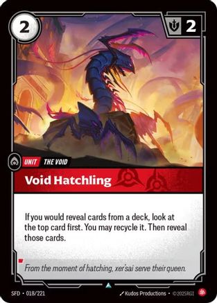 Void Hatchling (018/221) - Spiritforged Foil - Spiritforged - Card Brawlers | Quebec | Canada |