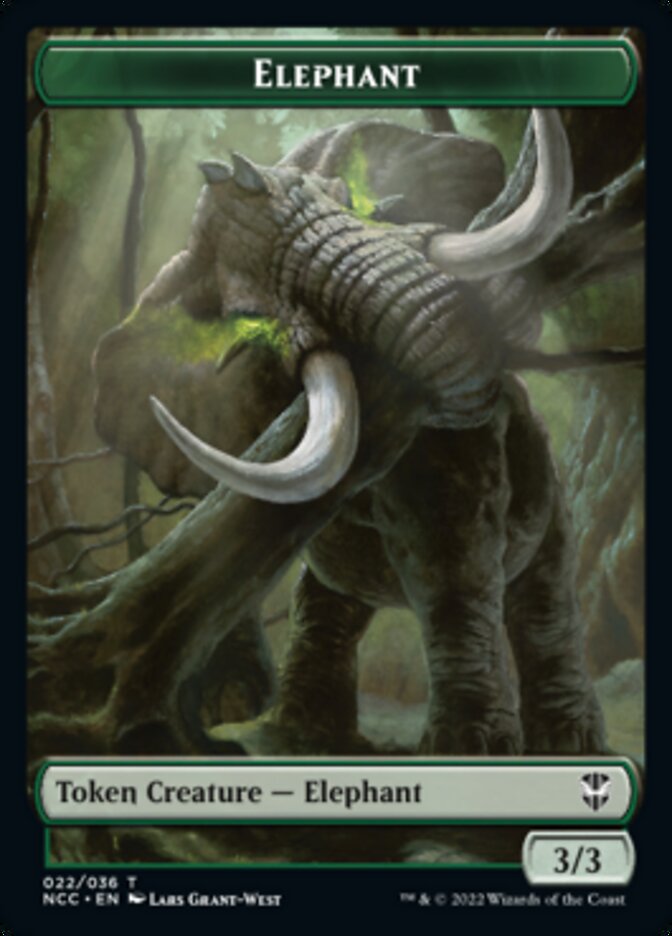 Clue // Elephant Double-Sided Token [Streets of New Capenna Commander Tokens] - Magic: The Gathering - Card Brawlers | Quebec | Canada |