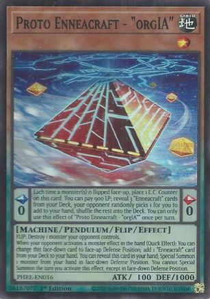 Proto Enneacraft - "orgIA" [PHRE-EN016] Super Rare - Phantom Revenge - Card Brawlers | Quebec | Canada |