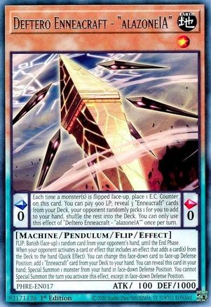 Deftero Enneacraft - "alazoneIA" [PHRE-EN017] Rare - Phantom Revenge - Card Brawlers | Quebec | Canada |