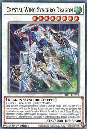Crystal Wing Synchro Dragon [PHRE-EN059] Rare - Phantom Revenge - Card Brawlers | Quebec | Canada |