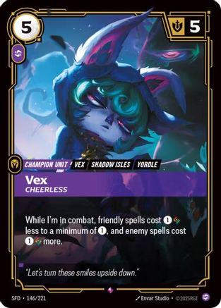 Vex - Cheerless (146/221) - Spiritforged Foil - Spiritforged - Card Brawlers | Quebec | Canada |