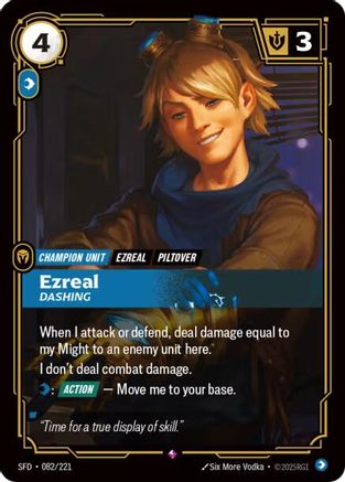 Ezreal - Dashing (082/221) - Spiritforged Foil - Spiritforged - Card Brawlers | Quebec | Canada |