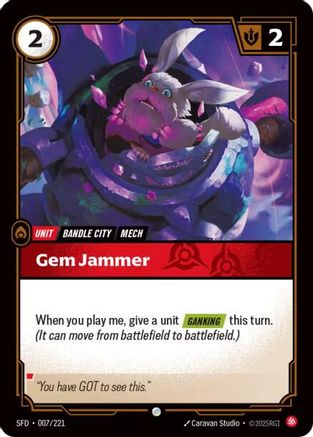 Gem Jammer (007/221) - Spiritforged Foil - Spiritforged - Card Brawlers | Quebec | Canada |