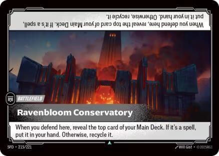 Ravenbloom Conservatory (215/221) - Spiritforged Foil - Spiritforged - Card Brawlers | Quebec | Canada |