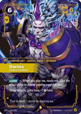 Darius - Executioner (Overnumbered) (236/221) - Spiritforged Foil - Spiritforged - Card Brawlers | Quebec | Canada |