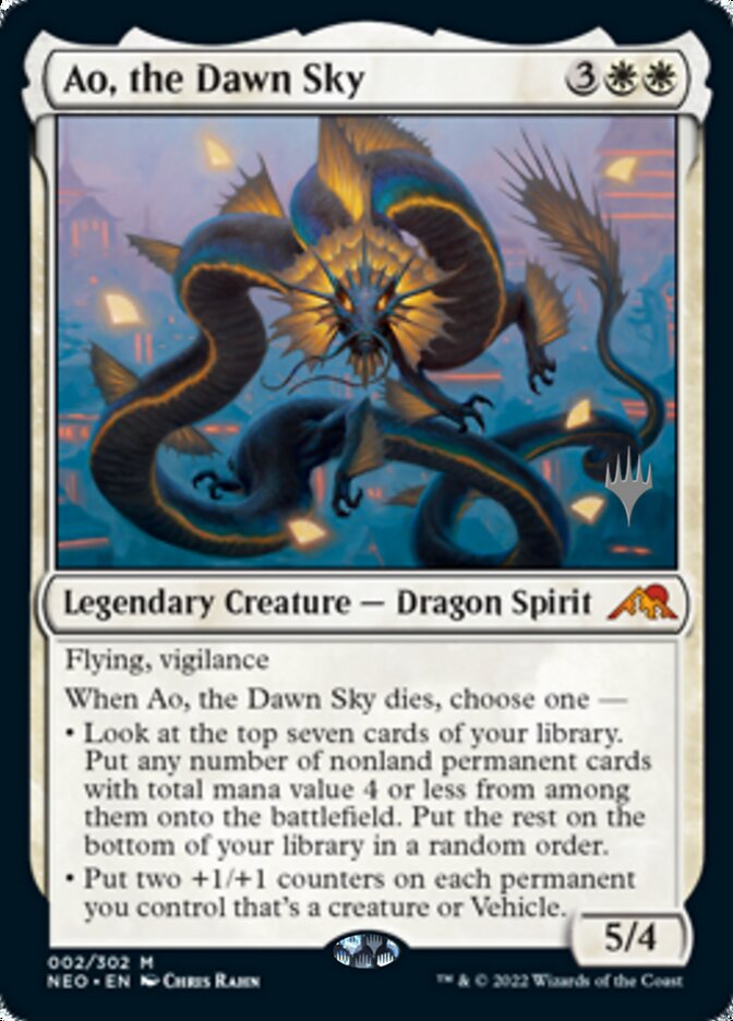 Ao, the Dawn Sky (Promo Pack) [Kamigawa: Neon Dynasty Promos] - Magic: The Gathering - Card Brawlers | Quebec | Canada |