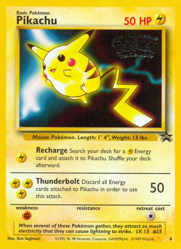 Pikachu (4) [Wizards of the Coast: Black Star Promos] - Pokémon - Card Brawlers | Quebec | Canada |