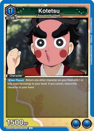 Kotetsu (UEX05BT/KMY-3-027) - UEX05BT Demon Slayer Kimetsu no Yaiba Vol2 - UEX05BT: Demon Slayer: Kimetsu no Yaiba Vol.2 - Card Brawlers | Quebec | Canada |