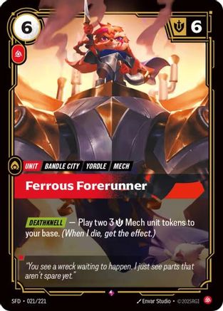 Ferrous Forerunner (021/221) - Spiritforged Foil - Spiritforged - Card Brawlers | Quebec | Canada |