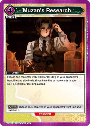 Muzan's Research (UEX05BT/KMY-3-061) - UEX05BT Demon Slayer Kimetsu no Yaiba Vol2 - UEX05BT: Demon Slayer: Kimetsu no Yaiba Vol.2 - Card Brawlers | Quebec | Canada |