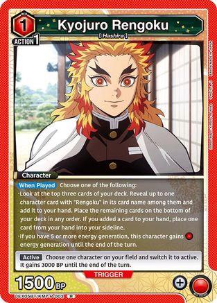 Kyojuro Rengoku (003) (UEX05BT/KMY-P-003) - UEX05BT Demon Slayer Kimetsu no Yaiba Vol2 Foil - UEX05BT: Demon Slayer: Kimetsu no Yaiba Vol.2 - Card Brawlers | Quebec | Canada |