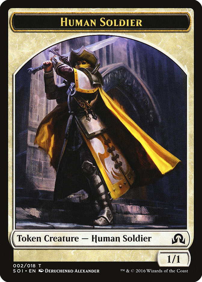 Human Soldier Token [Shadows over Innistrad Tokens] - Magic: The Gathering - Card Brawlers | Quebec | Canada |