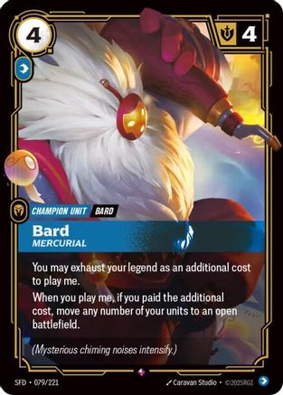 Bard - Mercurial (079/221) - Spiritforged Foil - Spiritforged - Card Brawlers | Quebec | Canada |