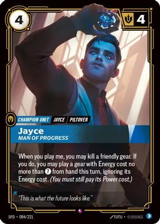 Jayce - Man of Progress (084/221) - Spiritforged Foil - Spiritforged - Card Brawlers | Quebec | Canada |