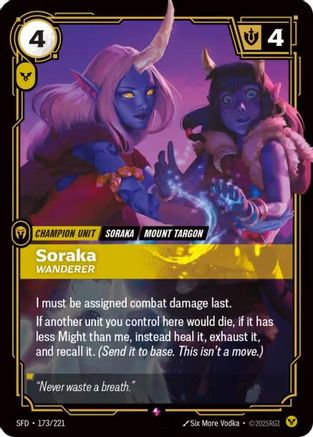 Soraka - Wanderer (173/221) - Spiritforged Foil - Spiritforged - Card Brawlers | Quebec | Canada |
