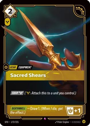 Sacred Shears (172/221) - Spiritforged Foil - Spiritforged - Card Brawlers | Quebec | Canada |