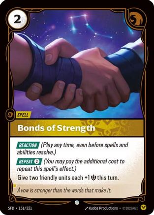 Bonds of Strength (151/221) - Spiritforged Foil - Spiritforged - Card Brawlers | Quebec | Canada |