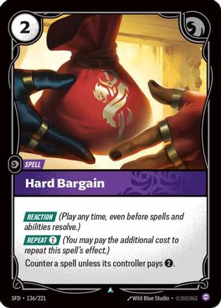 Hard Bargain (136/221) - Spiritforged Foil - Spiritforged - Card Brawlers | Quebec | Canada |