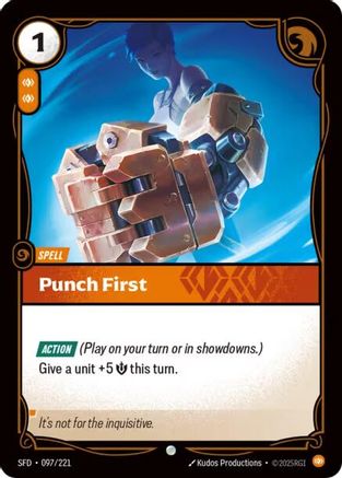Punch First (097/221) - Spiritforged - Spiritforged - Card Brawlers | Quebec | Canada |